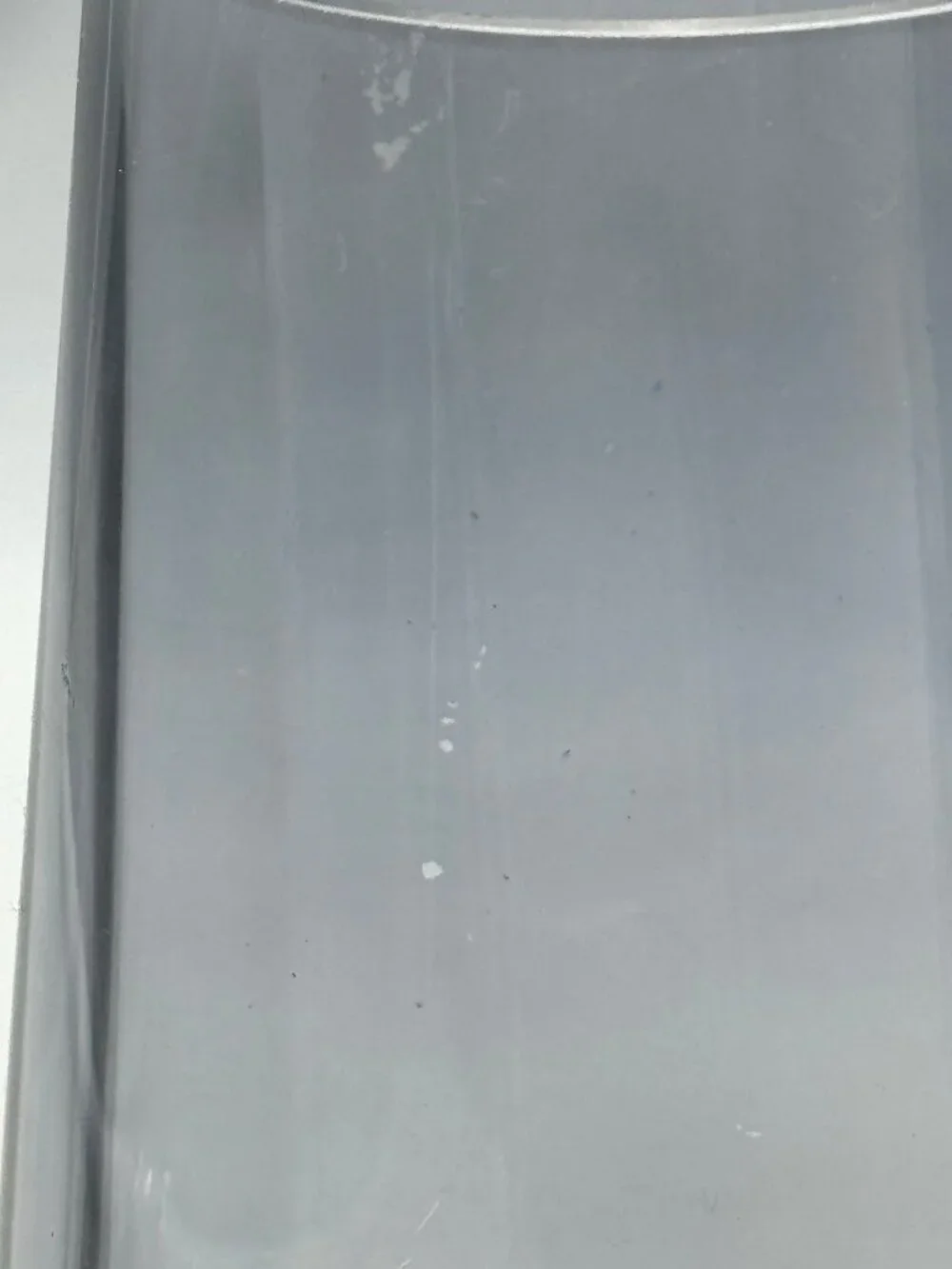 Smoky Glass Vase With Subtle Vertical Lines 10